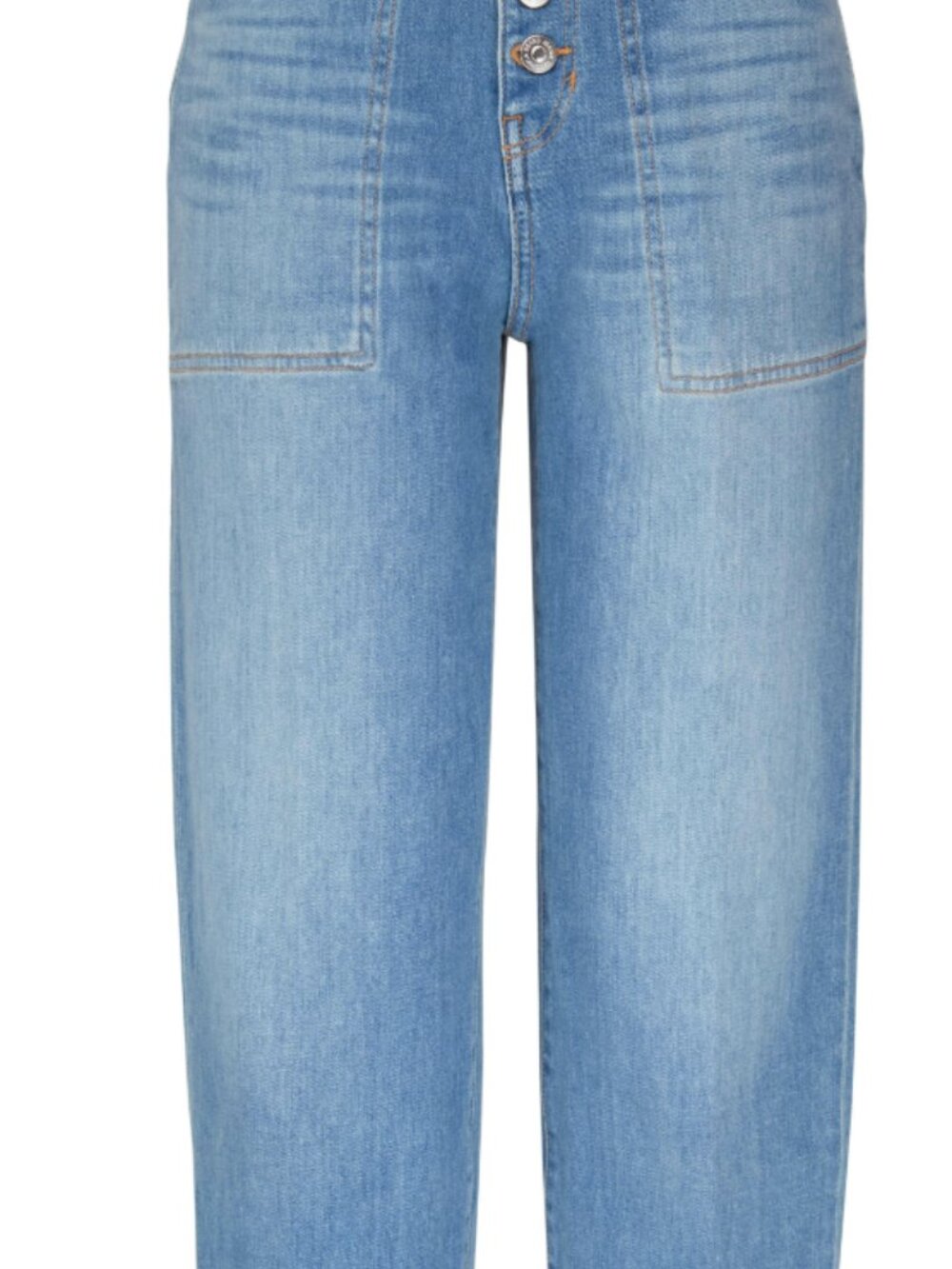 Veronica Beard Crosbie Cropped Wide Leg Jean Size 25 - Picture 2 of 5